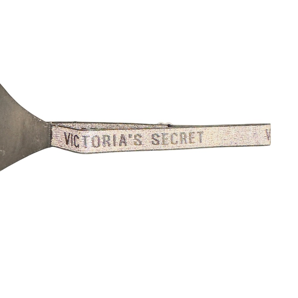 586 | Victoria's Secret 36C Black Logo Shine Strap TShirt Push Up Full Coverage - Picture 7 of 8